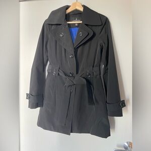 London Fog Trench Coat in Black